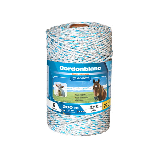 Plecionka linka Lacme CORDONBLANC biało/niebieska 200m - Cavalo